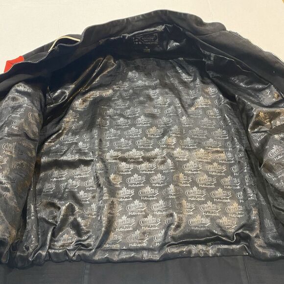 Choko Motorsports Snap On Racing Jacket Vintage Size XL Zip Up Coat Black Red - Picture 6 of 16